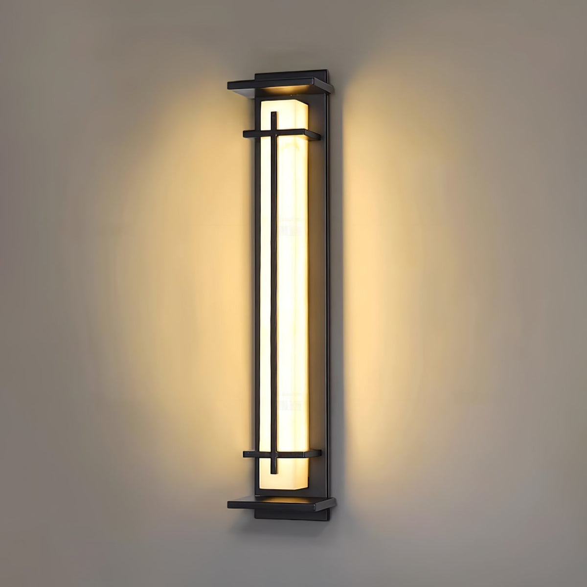 Kwadratowa lampa ścienna LED zewnętrzna
