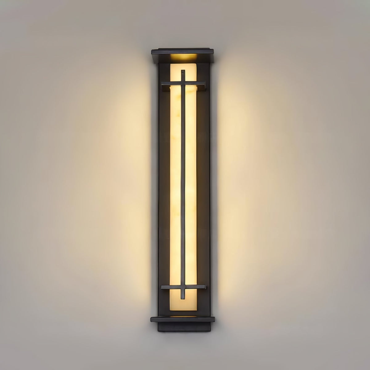 Kwadratowa lampa ścienna LED zewnętrzna