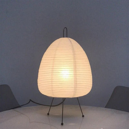 Stolní lampa s rýžovým papírovým stínidlem