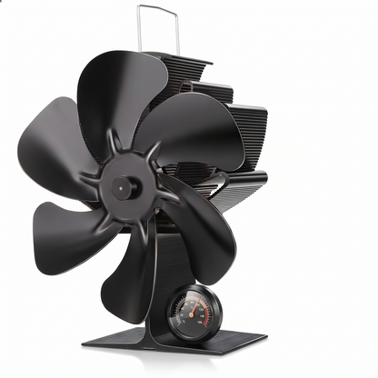 Thermal fireplace fan