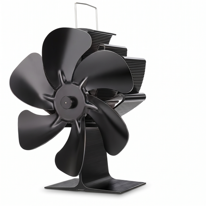 Thermal fireplace fan