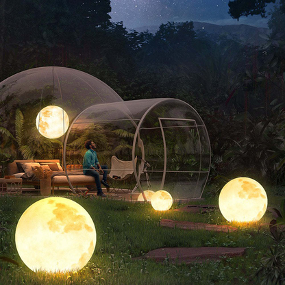 Lampe solaire suspendue en forme de boule