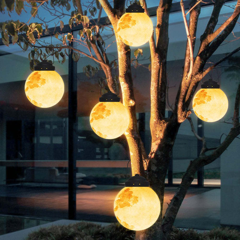 Lampe solaire suspendue en forme de boule