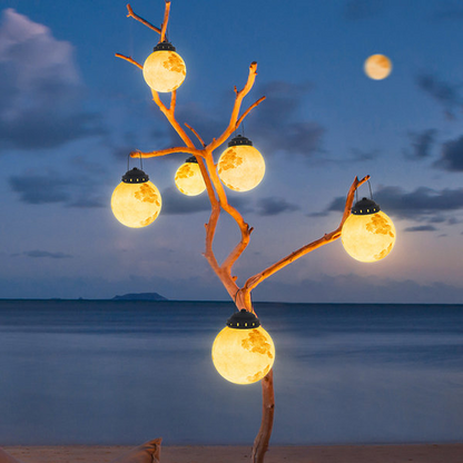 Lampe solaire suspendue en forme de boule
