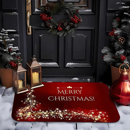 Non-slip Christmas doormat