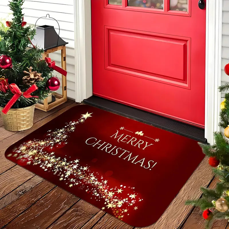 Non-slip Christmas doormat