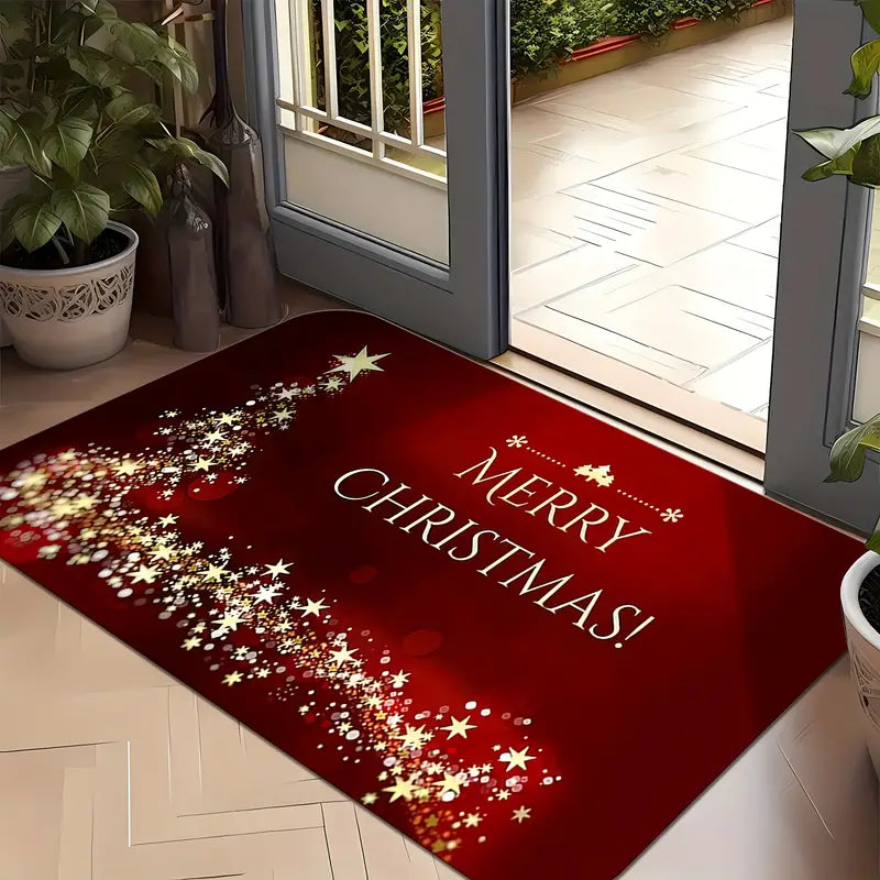Non-slip Christmas doormat