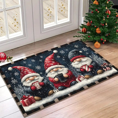 Vánoční rohožka s gnómy