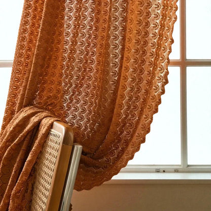 Zasłona ażurowa boho