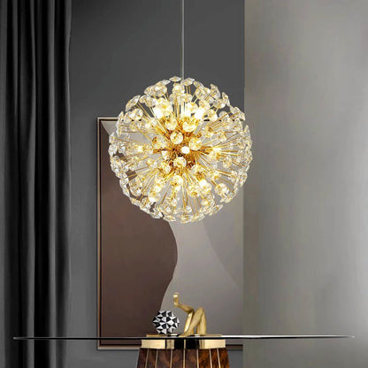 Lustre en cristal LED avec télécommande